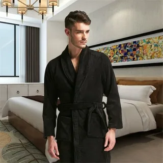 تصویر 3 از حوله تن‌ پوش مردانه مشکی راحت و سبک